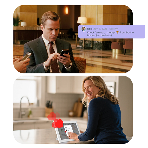 Simple family sharing with likes & comments